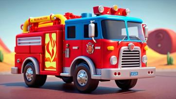 Can You Guess the Firetruck Color? Easy Quiz Game for Kids!