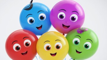 Learn Colors with Balloon Guessing Game!