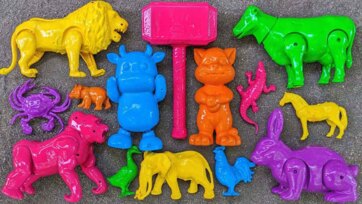 Colorful Animal Toys Adventure for Kids - Learn Colors and Animals