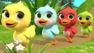 Little Color Birds on a Happy Walk - Cute Animal Video for Toddlers