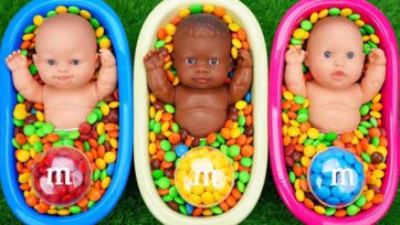Surprise Color Balls with Baby Dolls - Color Play Video for Toddlers